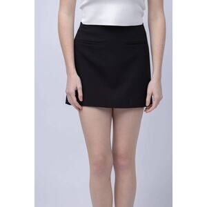 Milly Lizzy Cady Mini Skirt in Black 6